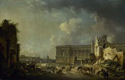 Освобождение колоннады Лувра by Пьер-Антуан Демаки, 1756 — digital art print download