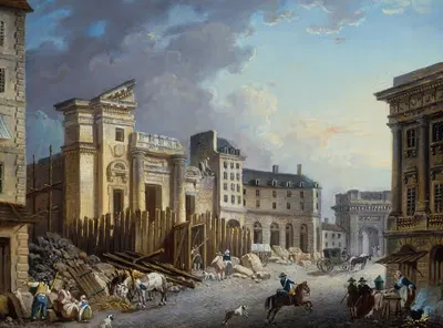 Снос церкви Святого Варфоломея by Пьер-Антуан Демаки, 1791 — digital art print download