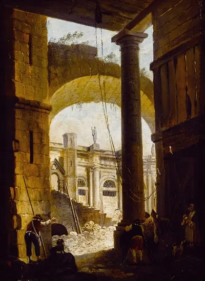 СносComposite здания by Пьер-Антуан Демаки, 1770 — digital art print download