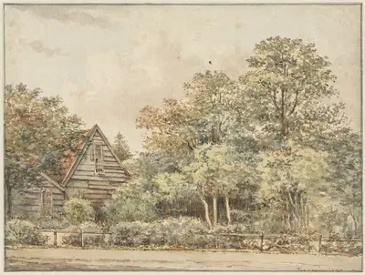 Дом в лесистой местности by Питер Эрнст Хендрик Праториус, 1830 - 1839 — digital art print download