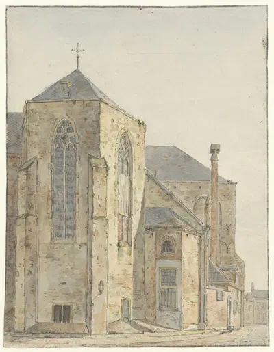 Pieterskerk te Utrecht by Pieter van Oort Hzn, 1814 - 1834 — digital art print download