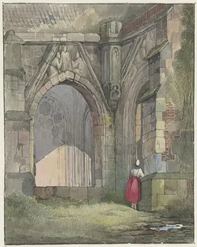 Церковный портал by Рейньер Крейвангер, 1822 - 1880 — digital art print download