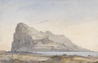 Скалы Гибралтара by Виллем Антоний ван Деентер, 1834 - 1893 — digital art print download