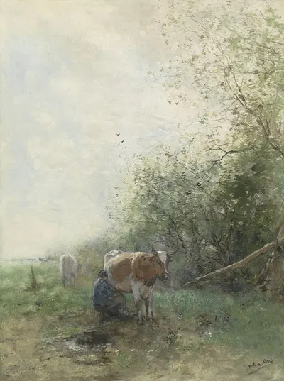 Время доения by Виллем Марис, 1844 - 1910 — digital art print download