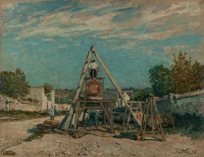 Les scieurs de long by Alfred Sisley, 1876 — digital art print download