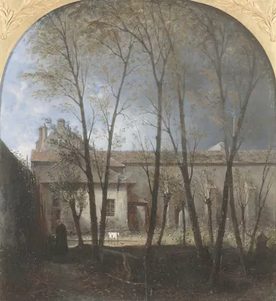 Кладбище Сент-Маргерит; предполагаемое место захоронения Людовика XVII by Огюст Жак Ренье, 1856 — digital art print download