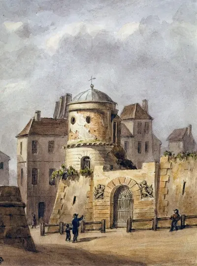Сад Бомарше by Огюст-Себастьен Бенар, 1834 — digital art print download