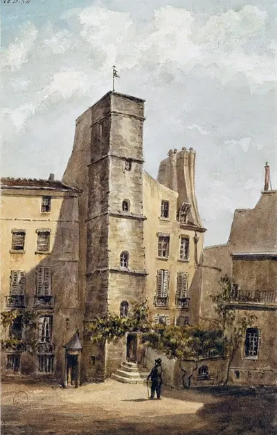 Дом, 14 улица Шанонесс by Огюст-Себастьен Бенар, 1810-1873 — digital art print download