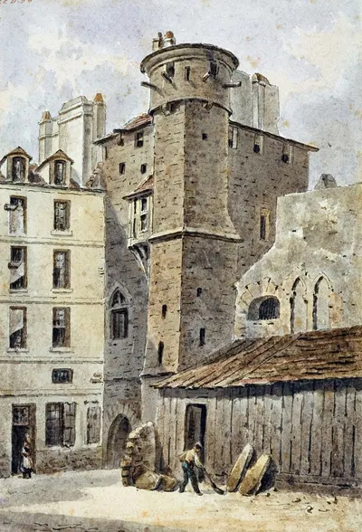 Башня Святого Жана Латеранского by Огюст-Себастьен Бенар, 1844 — digital art print download