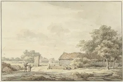 Landschap met boerderijen by Cornelis Buys, 1756 - 1826 — digital art print download