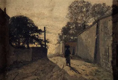 La Rue Saint-Vincent à Montmartre by Edmond Charles Joseph Yon, 1865 — digital art print download