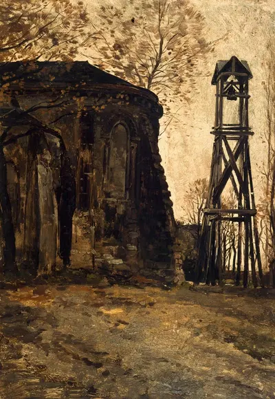 Le chevet de l'église Saint-Pierre-de-Montmartre by Edmond Charles Joseph Yon, 1885 — digital art print download