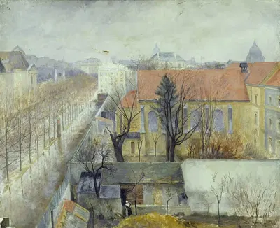 La Maison de refuge du Bon Pasteur, vue de la place Denfert-Rochereau. by Edouard Zawiski, 1890 — digital art print download