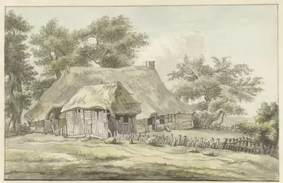 Ферма в Эксте, Дренте by Эгберт ван Дриелст, 1755 - 1818 — digital art print download