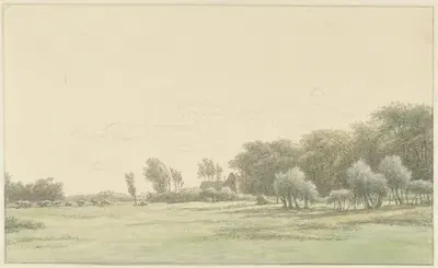 Пейзаж в окрестностях Вагенингена by Эгберт ван Дриелст, 1755 - 1818 — digital art print download