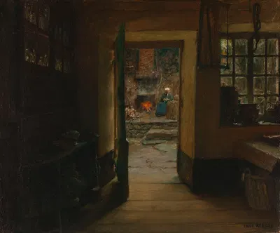Фламандский интерьер by Эмиль Ренар, 1812 — digital art print download