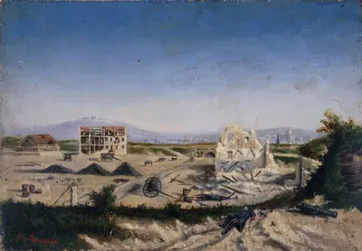 Форт Ванвес во время войны 1870 года by Эммануэль Лансье, 1870 — digital art print download