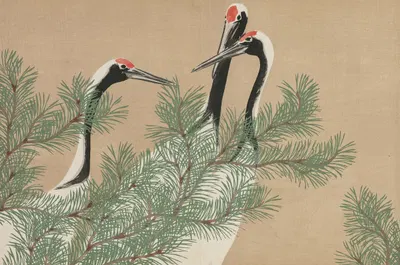 Журавли (Цуру) by Камисака Секка, 1909-1910 — digital art print download