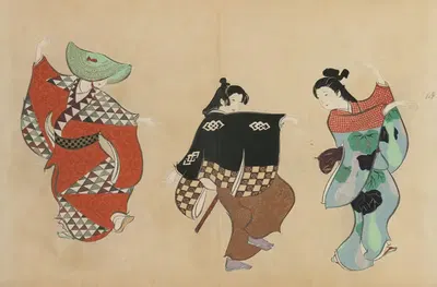 Танцы (Одори) by Камисака Секка, 1909-1910 — digital art print download