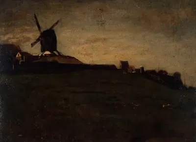 Вид на Монмартр by Южен Лавьей, 1848 — digital art print download