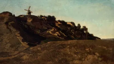 Вид на Монмартр by Южен Лавьей, 1848 — digital art print download