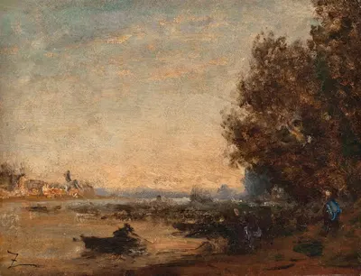 Crépuscule by Félix Ziem, 1850-1860 — digital art print download