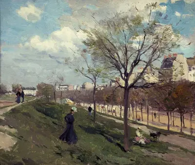 Les Fortifications, boulevard Gouvion-Saint-Cyr by Ferdinand Marks, 1902 — digital art print download