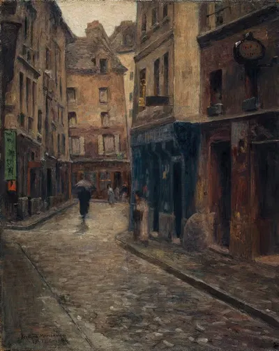 Улица Ланно. Эффект дождя by Фернан Майо, 1902 — digital art print download