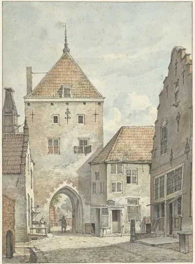 Земельные ворота в Вианене by Геррит Ламберц, 1786 - 1850 — digital art print download