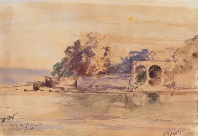 Вилла Цицерона by Джачинто Джиганте, 1836 — digital art print download