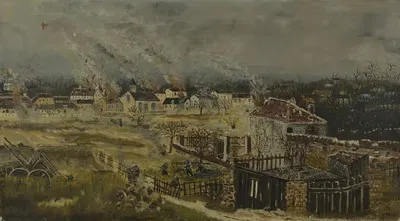Bataille de Champigny – Episode de la guerre de 1870 by Henri Émilien Rousseau, 1882 — digital art print download