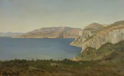 Лазурный берег, залив на Средиземном море by Анри-Жозеф Арпиньи, 1890-1915 — digital art print download