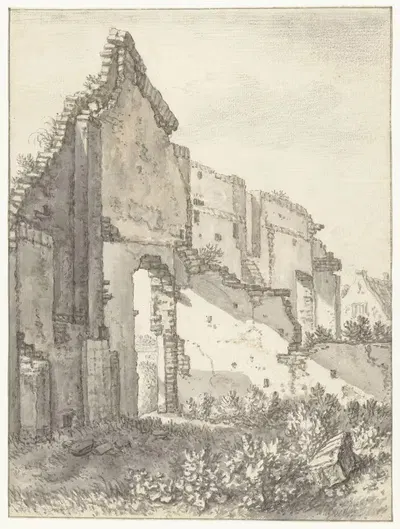 Руины здания в Утрехте by Херман Сафлевен, 1674 — digital art print download