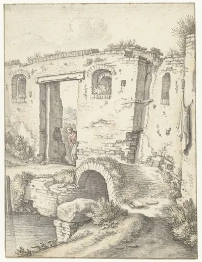 Черные воды в Утрехте by Херман Сафлевен, 1674 — digital art print download