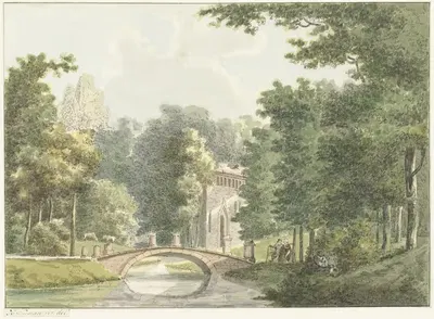 Усадьба Велзербек у Вельсена by Херманус Нуман, 1754 - 1820 — digital art print download