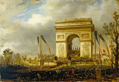 Праздник братства, 20 апреля 1848 года, площадь Этуаль; распределение флагов национальной гвардии. by Гипполит Себрон, 1848…