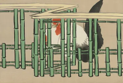 Петух (Чабо) by Камисака Секка, 1909-1910 — digital art print download