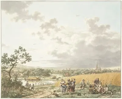 Лето, полдень и небо by Якоб Кац, 1797 — digital art print download