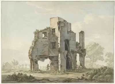 Снос руин аббатства Рейнсбург by Яков ван Лиендер, 1779 - 1838 — digital art print download