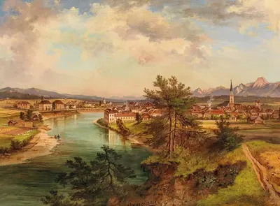 Вид на Виллах by Якоб Канчиани — digital art print download