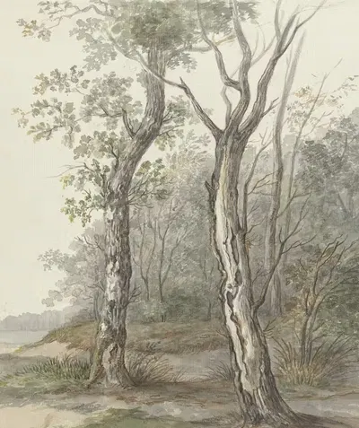 Лесной пейзаж by Ян Дасвелдт, 1780 - 1855 — digital art print download