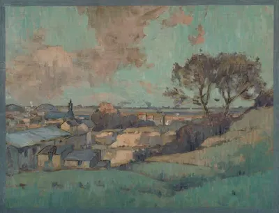 Vue de Noisy-le-Sec by Jean Constant Pape, 1907 — digital art print download