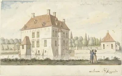 Kasteel 't Weldam bij Goor by Joseph Adolf Schmetterling, 1761 - 1828 — digital art print download
