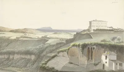 Пейзаж у Генцано-ди-Рома by Иосиф Августус Книп, 1778 - 1847 — digital art print download