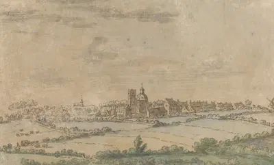 Вид на Шерпенхевел, Фламандский Брабант by Иосуа де Граве, c. 1674 — digital art print download