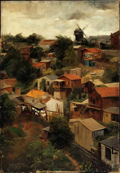 Маки де Монмартр, вид с улицы Колякур by Лазарь Мейер, 1903 — digital art print download