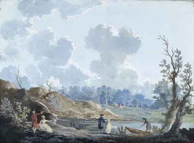 Маленький водопад by Луи Беланже, 1780 — digital art print download