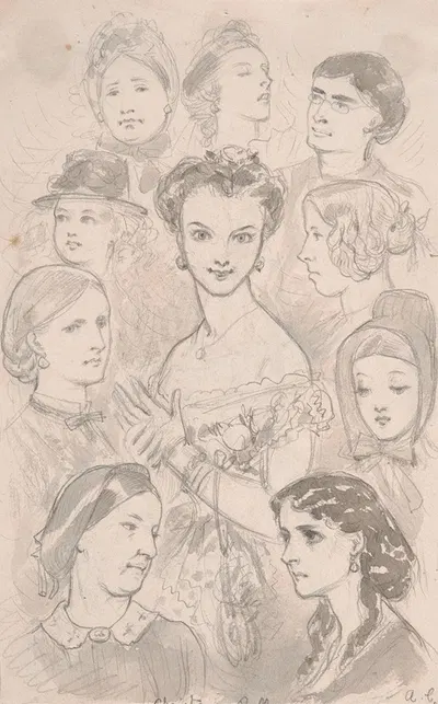 Christmas Belles by Аделаида Клаксон — digital art print download