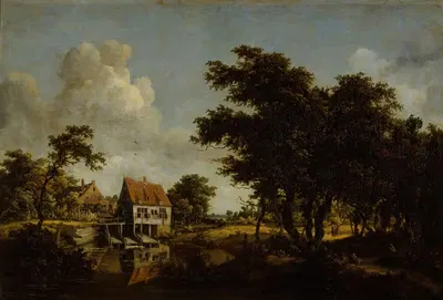 Les Moulins by Meindert Hobbema, 1664 - 1668 — digital art print download
