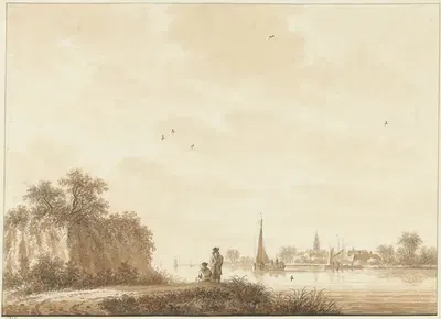 Вид на реку by Николас Викаарт, 1758 - 1815 — digital art print download